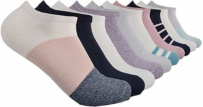 Lucky Brand Womens Soft No Show Sock, (10-Pair) assorted